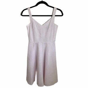 banana republic pink white striped dress